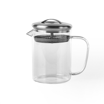 Open image in slideshow, 16oz Glass Tea Pot with Strainer Lid