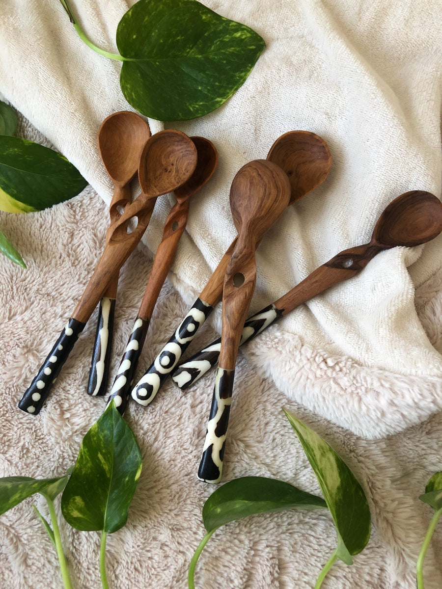 Hand-carved Olive Wood Spoons/Fork/Ladle – Maison Carthage